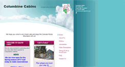 Desktop Screenshot of columbinecabins.com